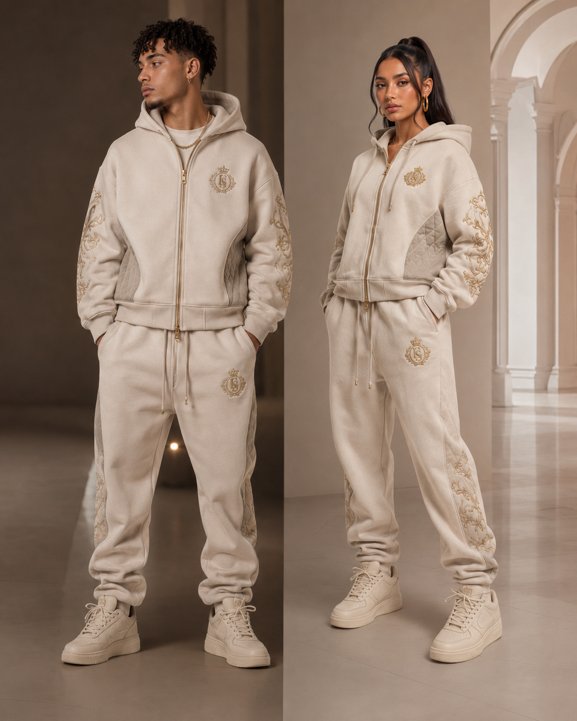 BUILT IN SILENCE | Quilted Zip Set